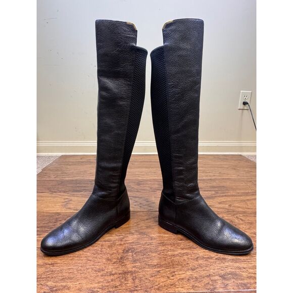 COLE HAAN Grand OS Dutchess Leather Over-the-knee Boots In Black, Sz 6B - Picture 3 of 11